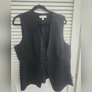 Banana Republic Classic Black Buttoned Vest